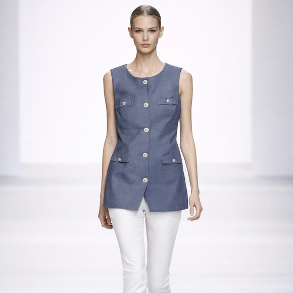 Joie Tops - NWT Joie Chambray Vest Top